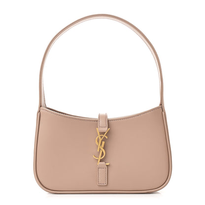Saint Laurent Smooth Calfskin Le 5 A 7 Mini Hobo Dark Beige 1 of 10