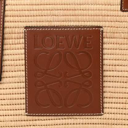 Loewe Raffia Small Square Basket Tote Bag Natural Tan 9 of 9