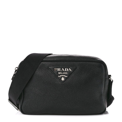 Prada Vitello Daino Camera Crossbody Black 1 of 10