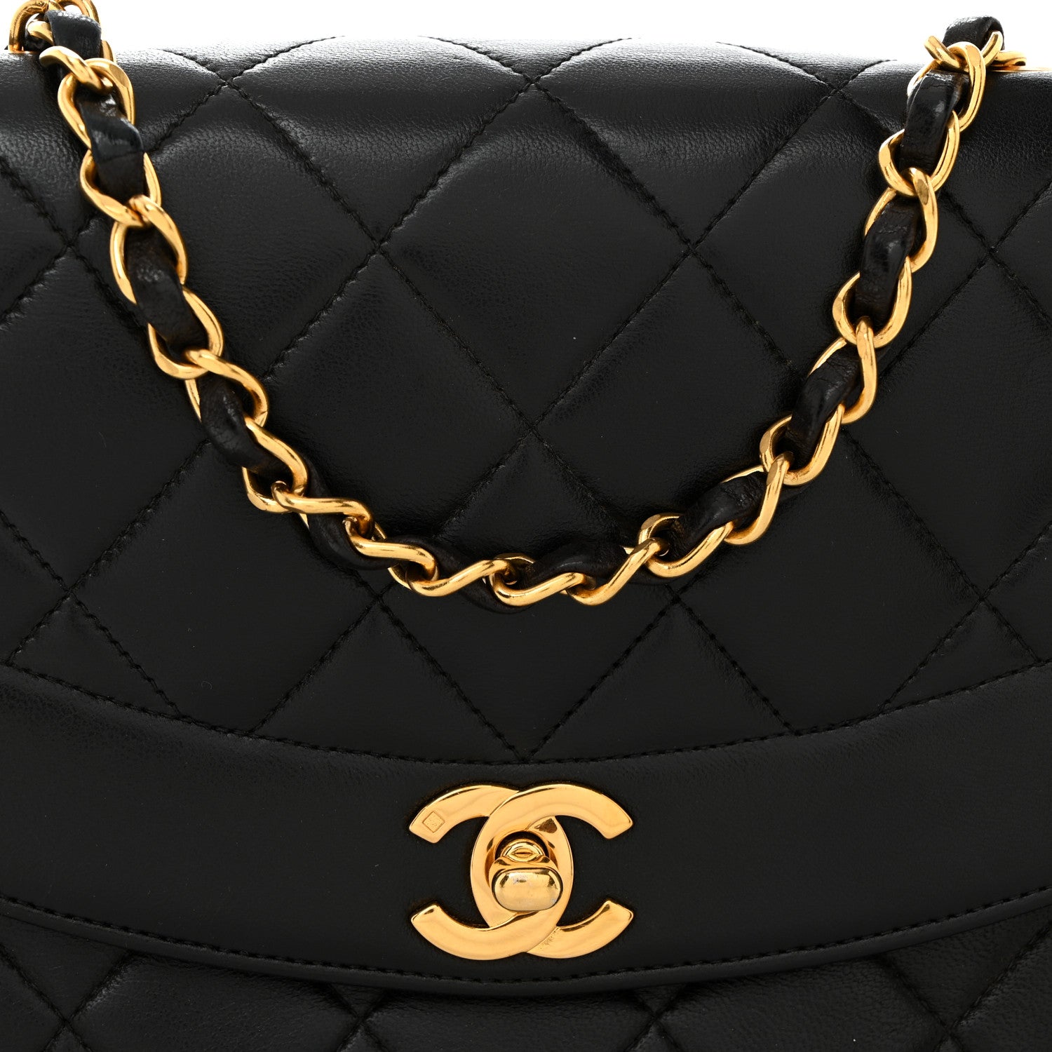 Chanel Lambskin Quilted Small Single Flap Black 8 of 10