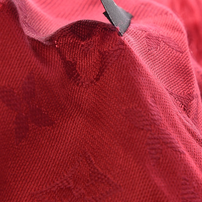 Louis Vuitton Silk Wool Monogram Shawl Pomme D'Amour 6 of 13