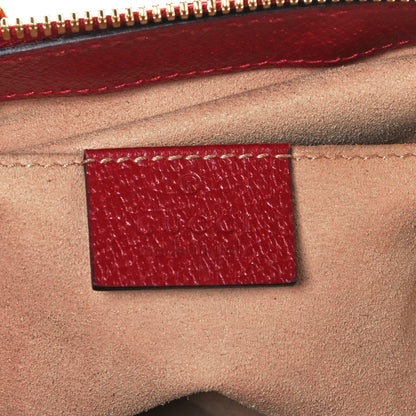 Gucci GG Supreme Monogram Flora Web Small Ophidia Tote Bag Red 6 of 11