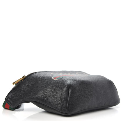 Gucci Grained Calfskin Logo Belt Bag Black 4 of 9