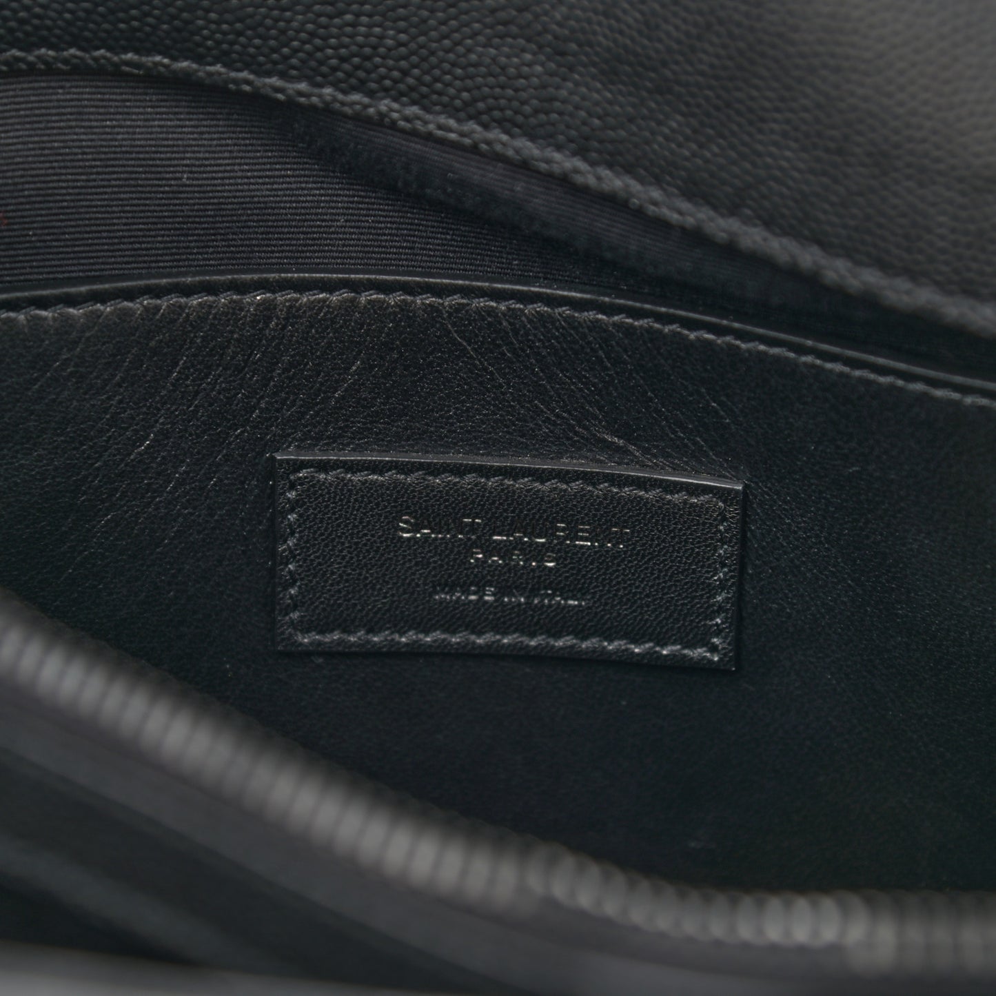 Grain De Poudre Medium West Hollywood Monogram Fold-Over Black
