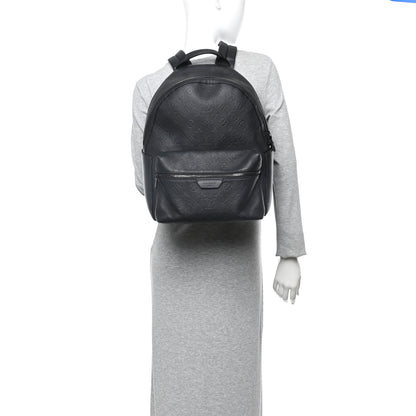 Louis Vuitton Calfskin Monogram Shadow Discovery Backpack Black 2 of 9