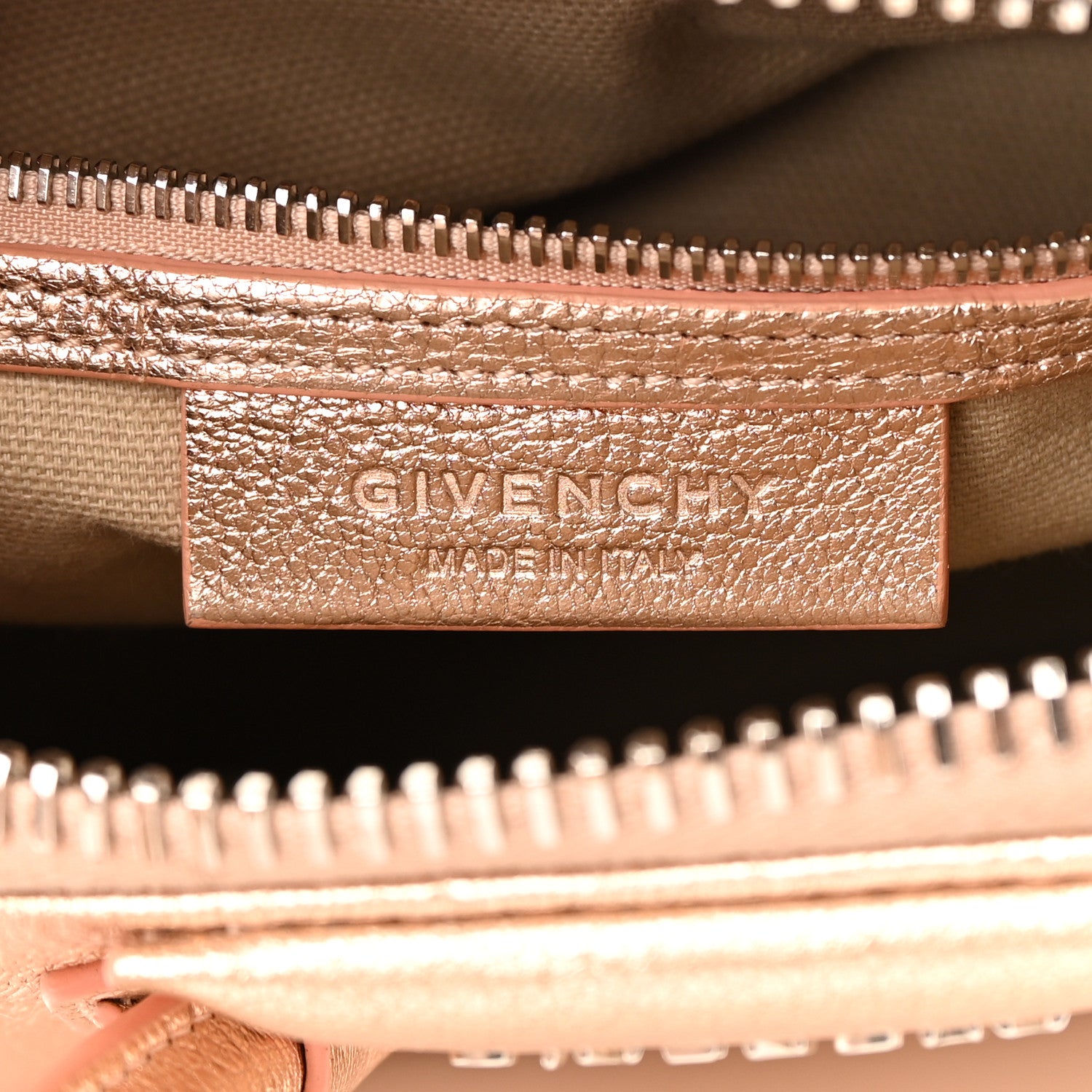 Givenchy Metallic Sugar Goatskin Mini Antigona Light Pink 6 of 25