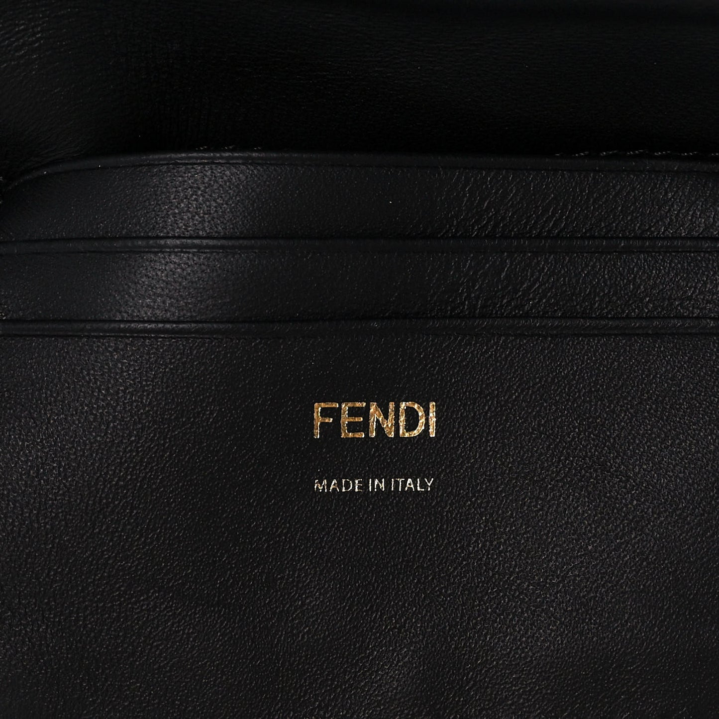 Nappa FF 1974 Embossed Mini Baguette Black