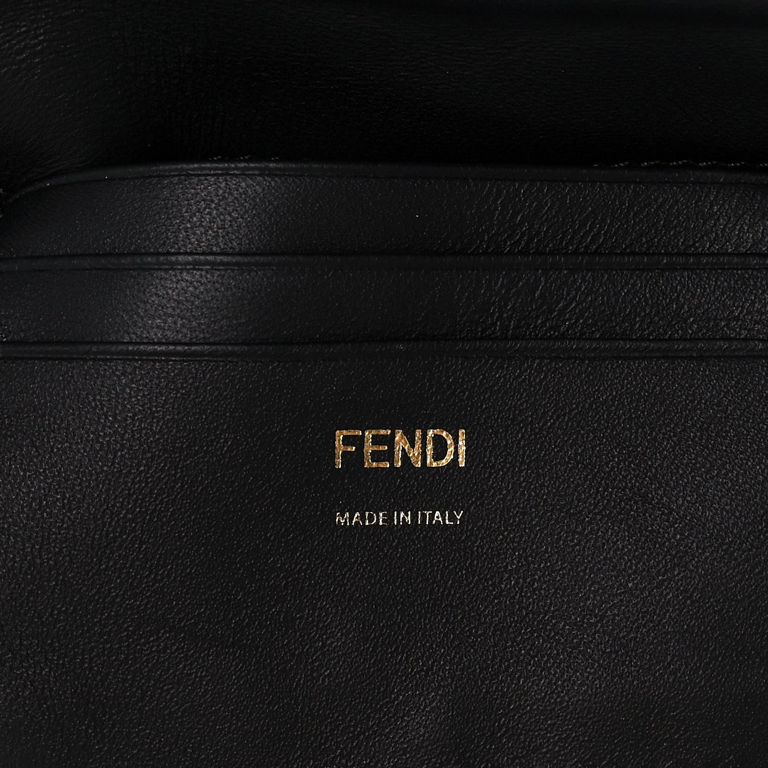 Fendi Nappa FF 1974 Embossed Mini Baguette Black 6 of 15