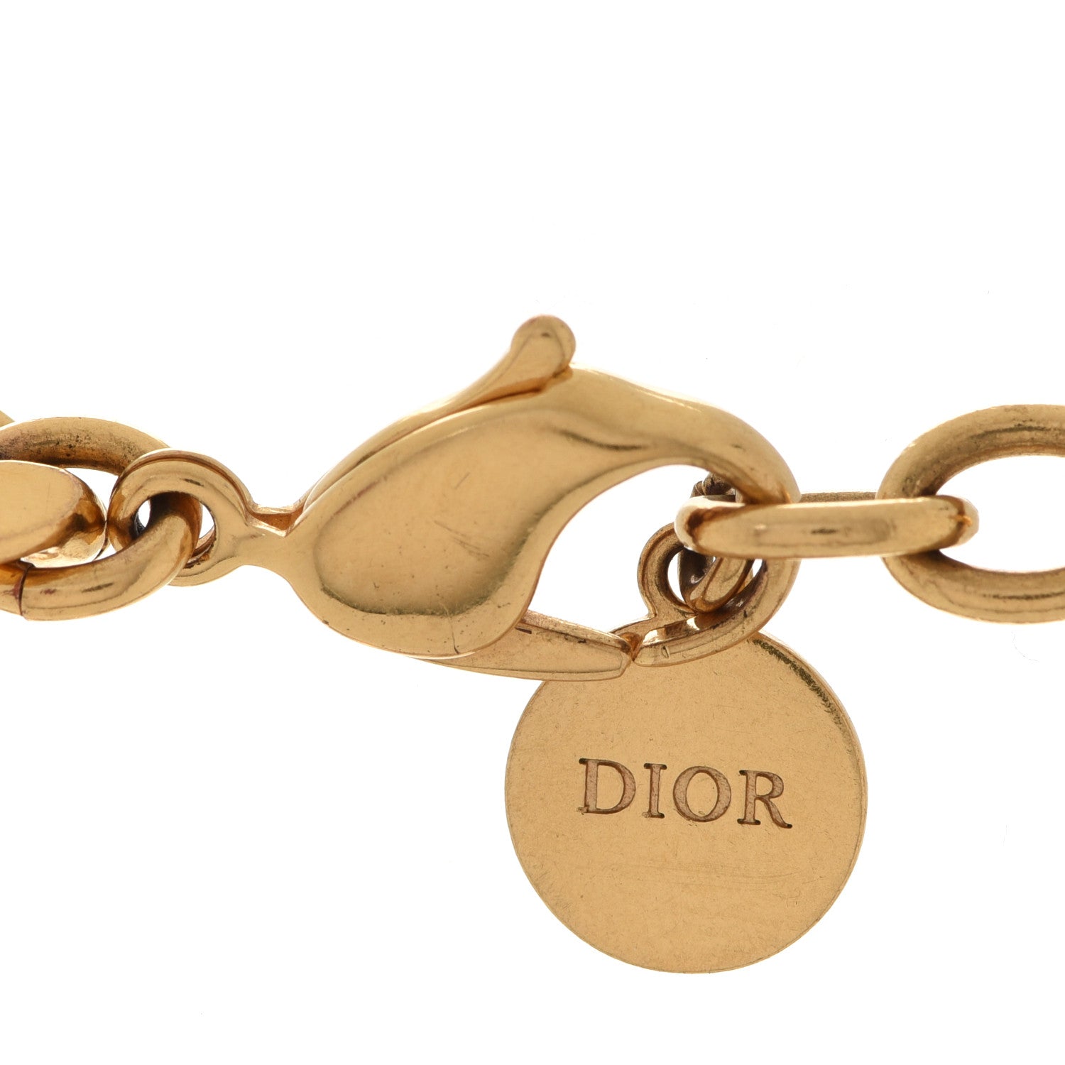 Christian Dior Metal Danseuse Etoile Chain Bracelet Gold 4 of 4