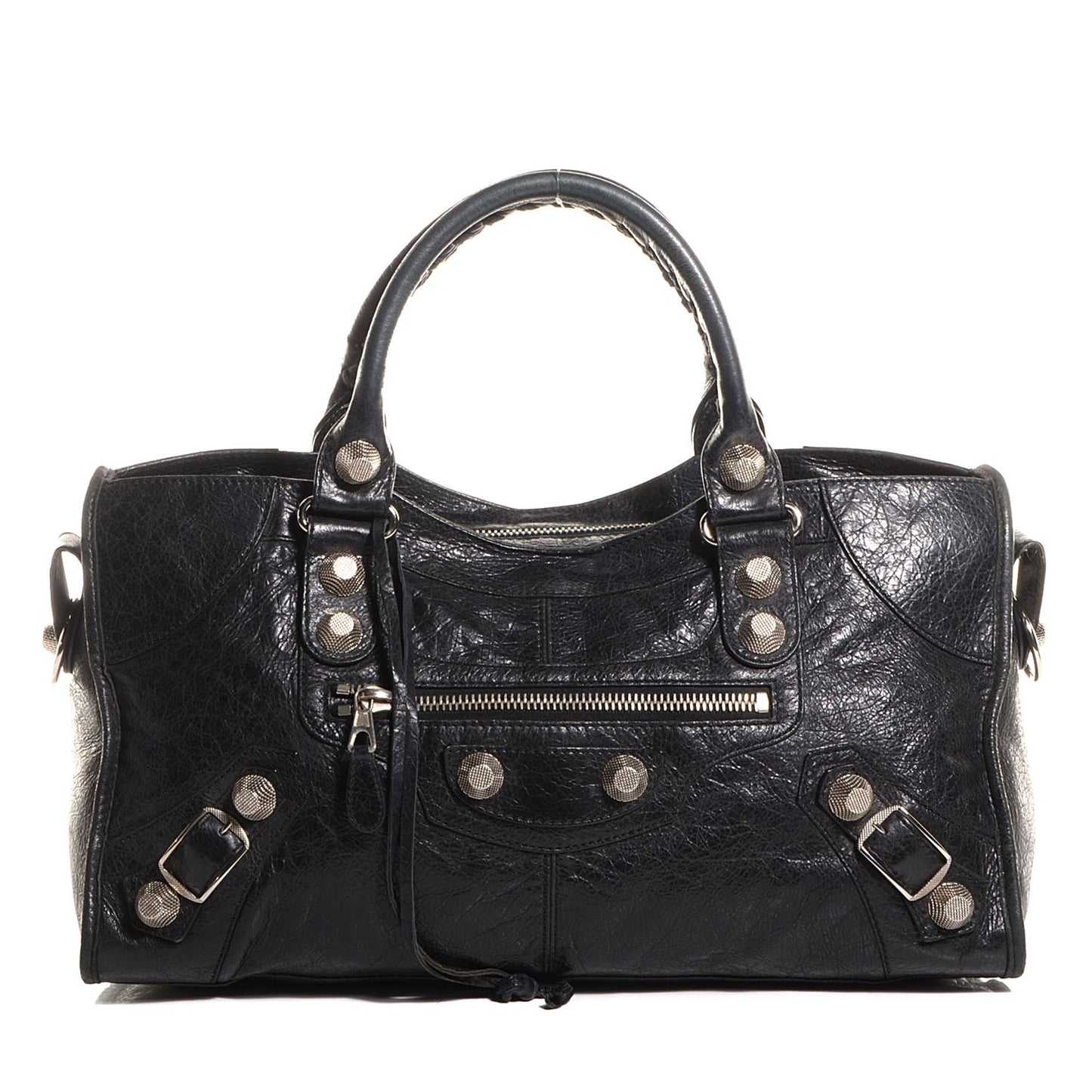 Agneau Giant 21 Silver Hardware Part Time Black