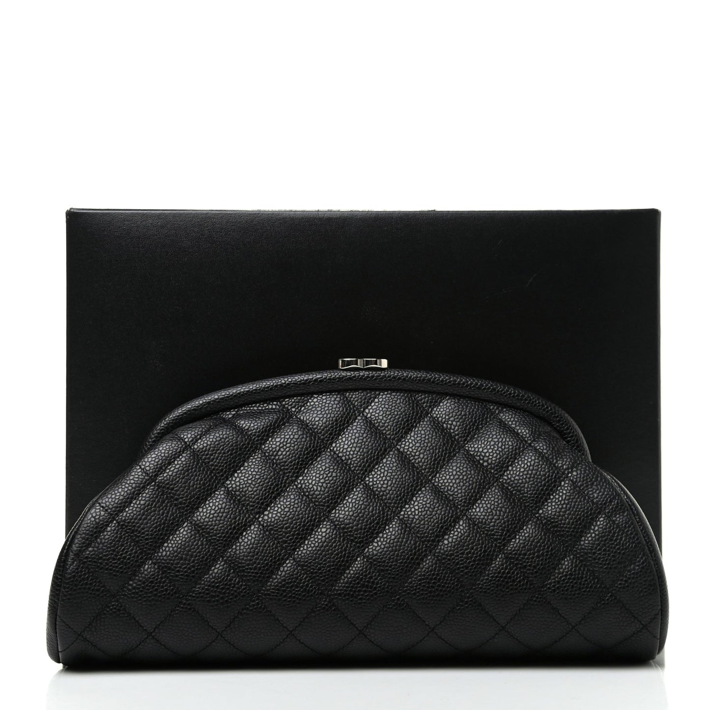 Caviar Quilted Timeless Clutch Black