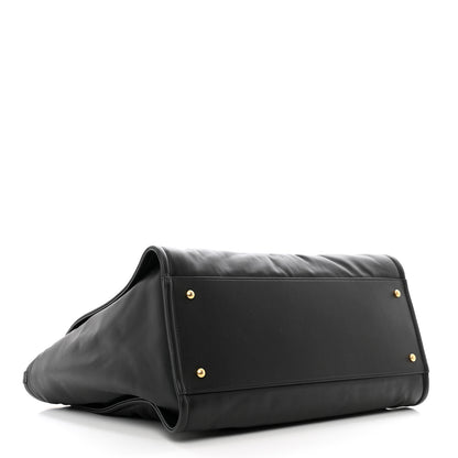 Chanel Calfskin Medium Deauville Tote Black 4 of 10