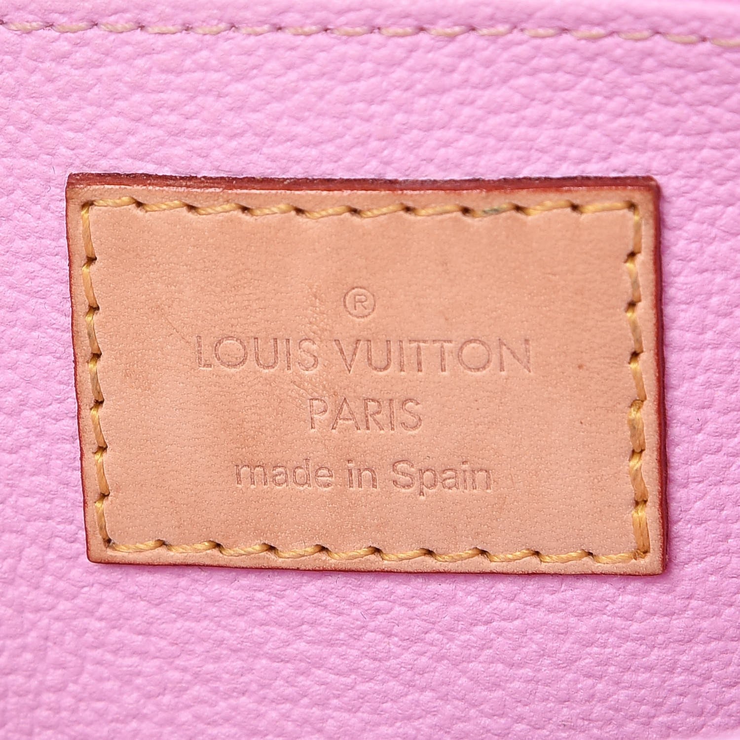 Louis Vuitton Monogram Multicolor Cosmetic Pouch White Litchi 6 of 9