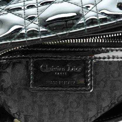 Christian Dior Patent Cannage Large Lady Dior Black 6 of 7
