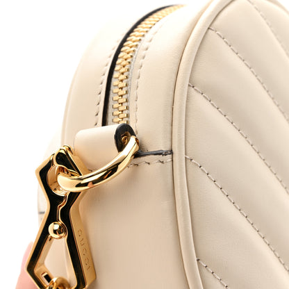 Gucci Calfskin Matelasse Diagonal Mini Interlocking G Heart Shoulder Bag Mystic White 12 of 12