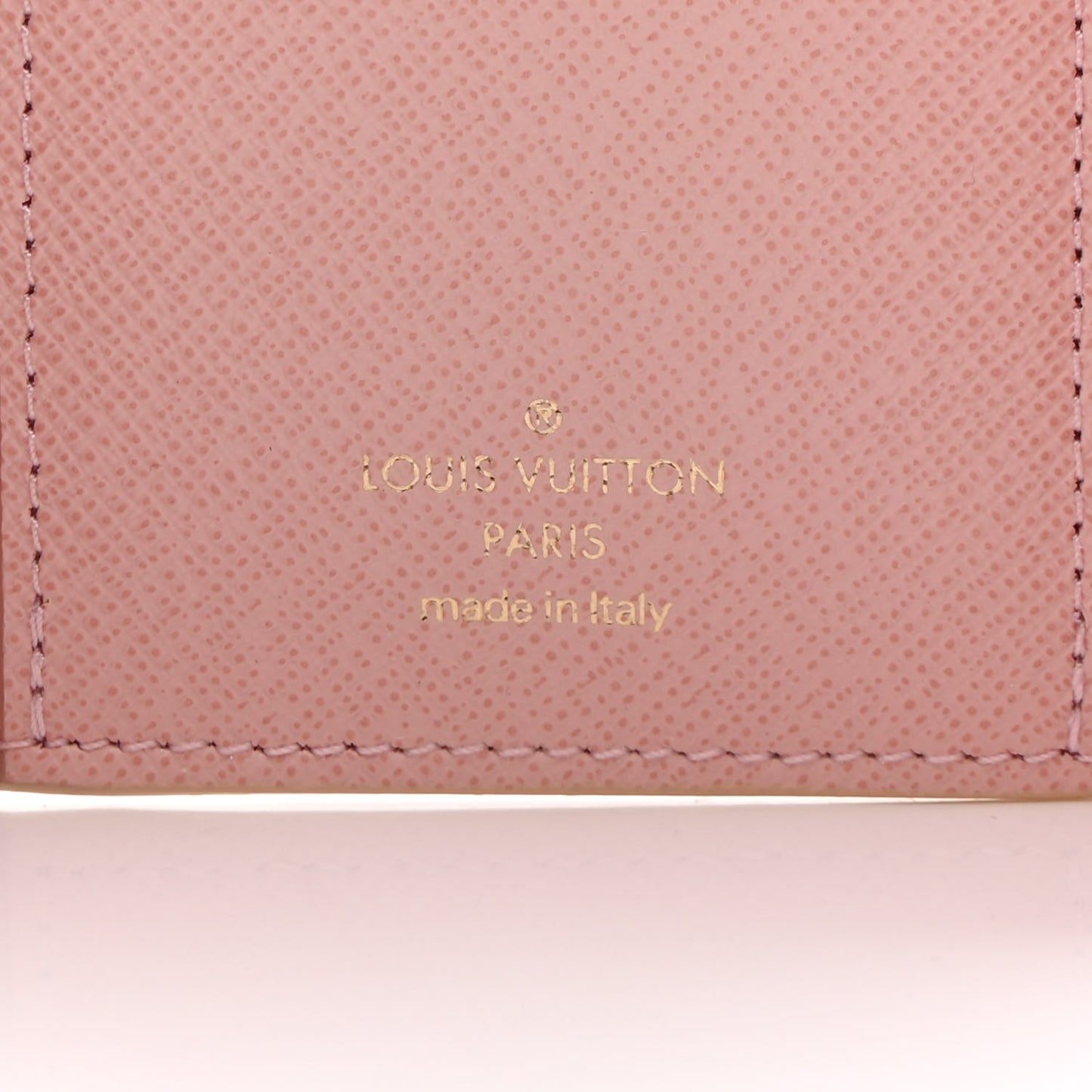 LOUIS VUITTON Damier Azur Victorine Wallet Rose Ballerine