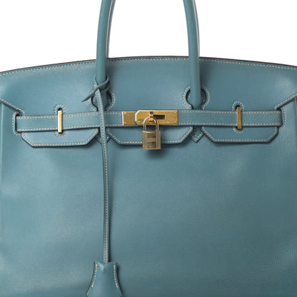 Hermes Gulliver Birkin 35 Blue Jean 8 of 19