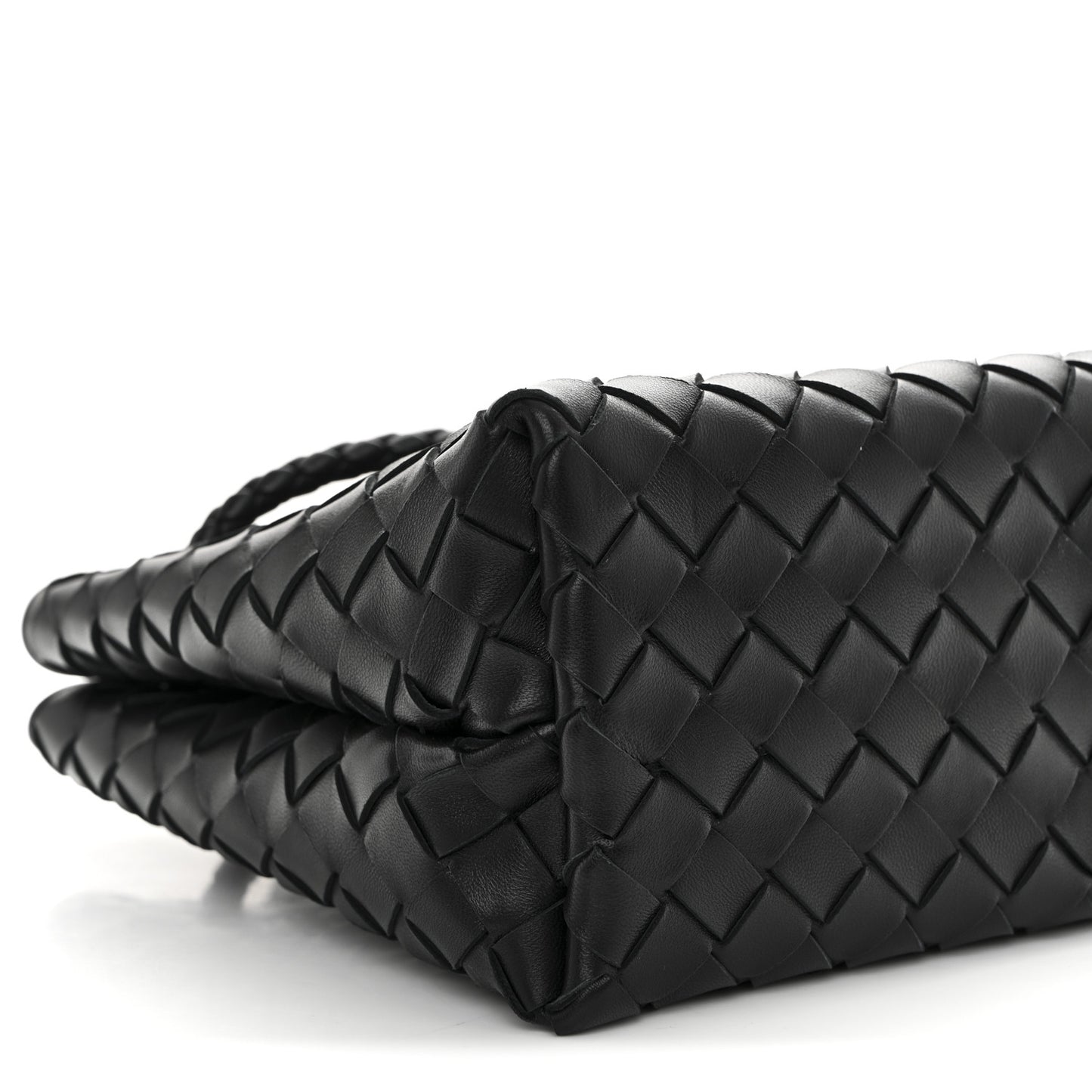 Nappa Intrecciato Small Andiamo Shoulder Bag Black