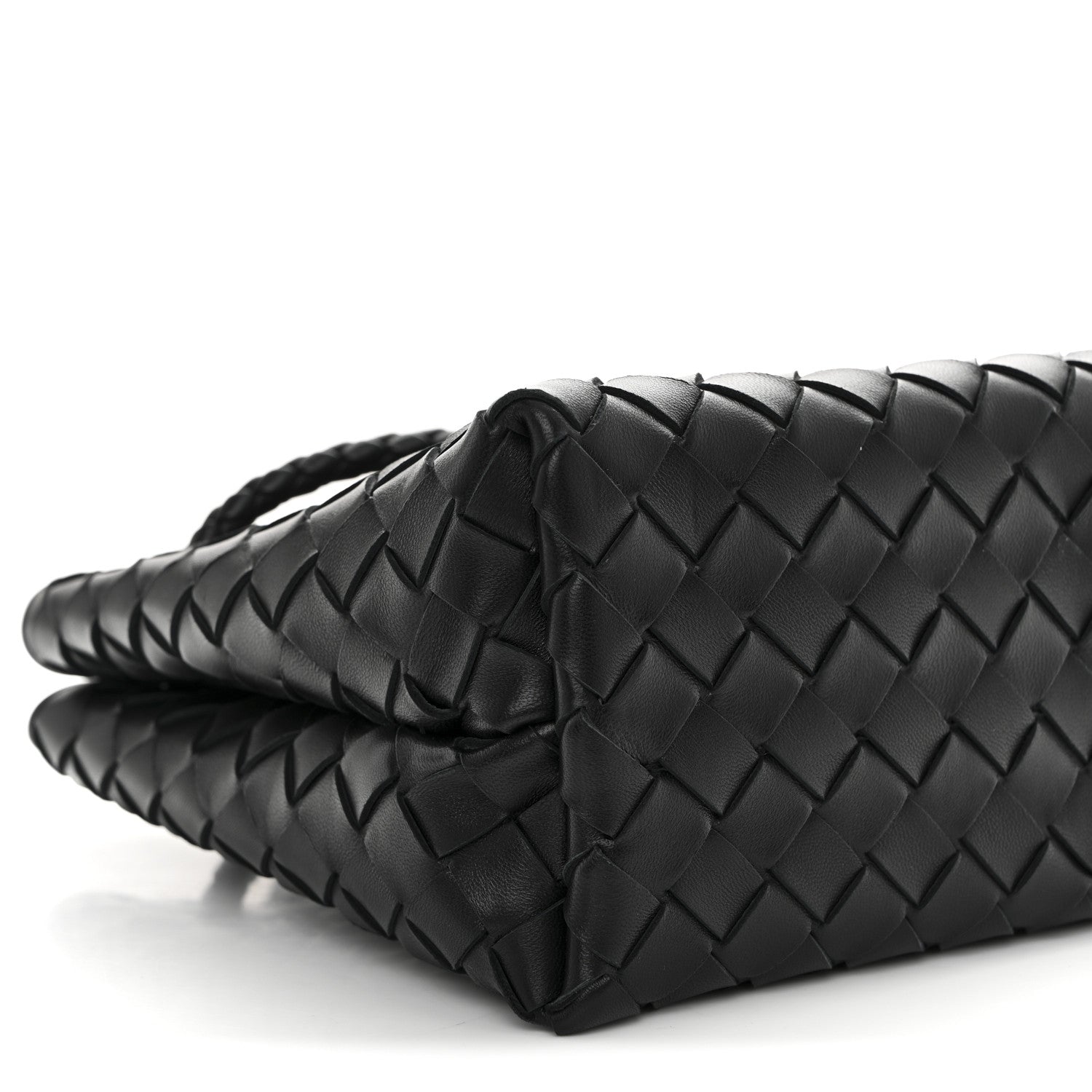 Bottega Veneta Nappa Intrecciato Small Andiamo Shoulder Bag Black 9 of 10