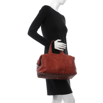 Saint Laurent Pebbled Lambskin Easy Sac Burnt Orange 2 of 11
