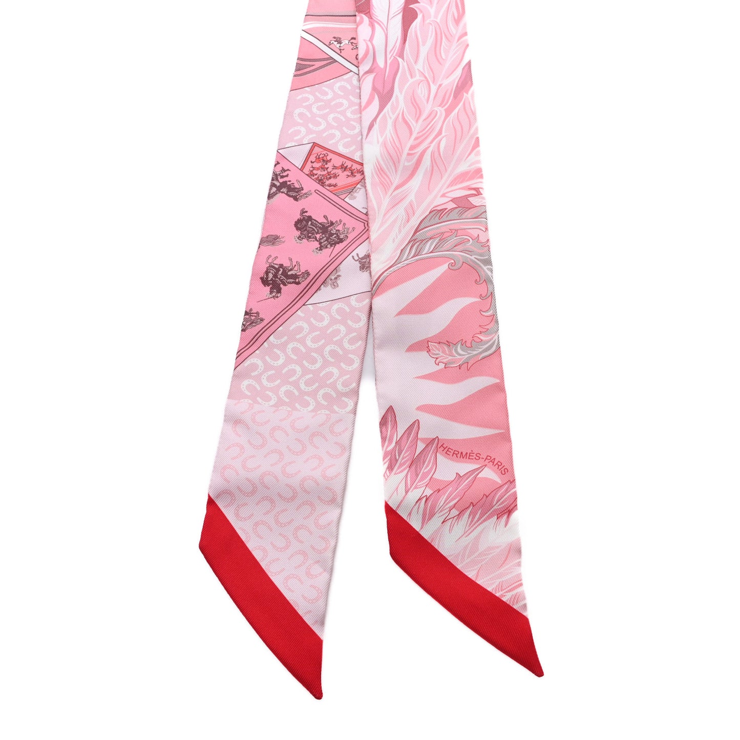 Silk Cheval Phoenix Twilly Grenadine Rose Gris