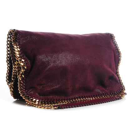 Stella McCartney Faux Leather Shaggy Deer Falabella Messenger Plum 3 of 7