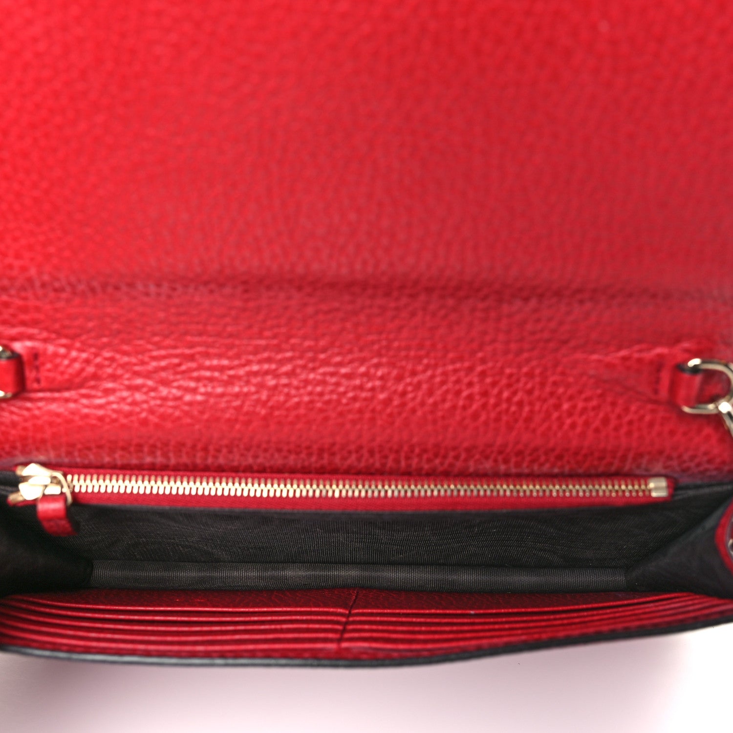 Gucci Dollar Calfskin Medium Betty Chain Wallet Tabasco 5 of 10