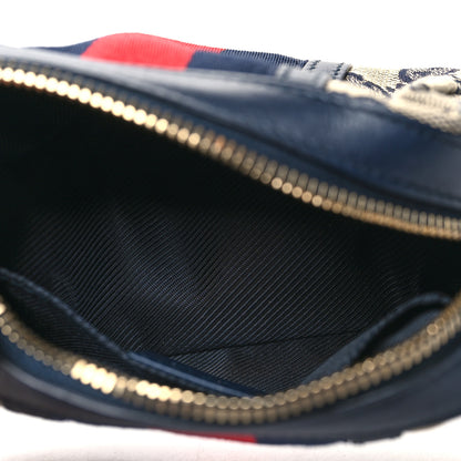 Gucci Monogram Web Small Cosmetic Case Navy 5 of 10