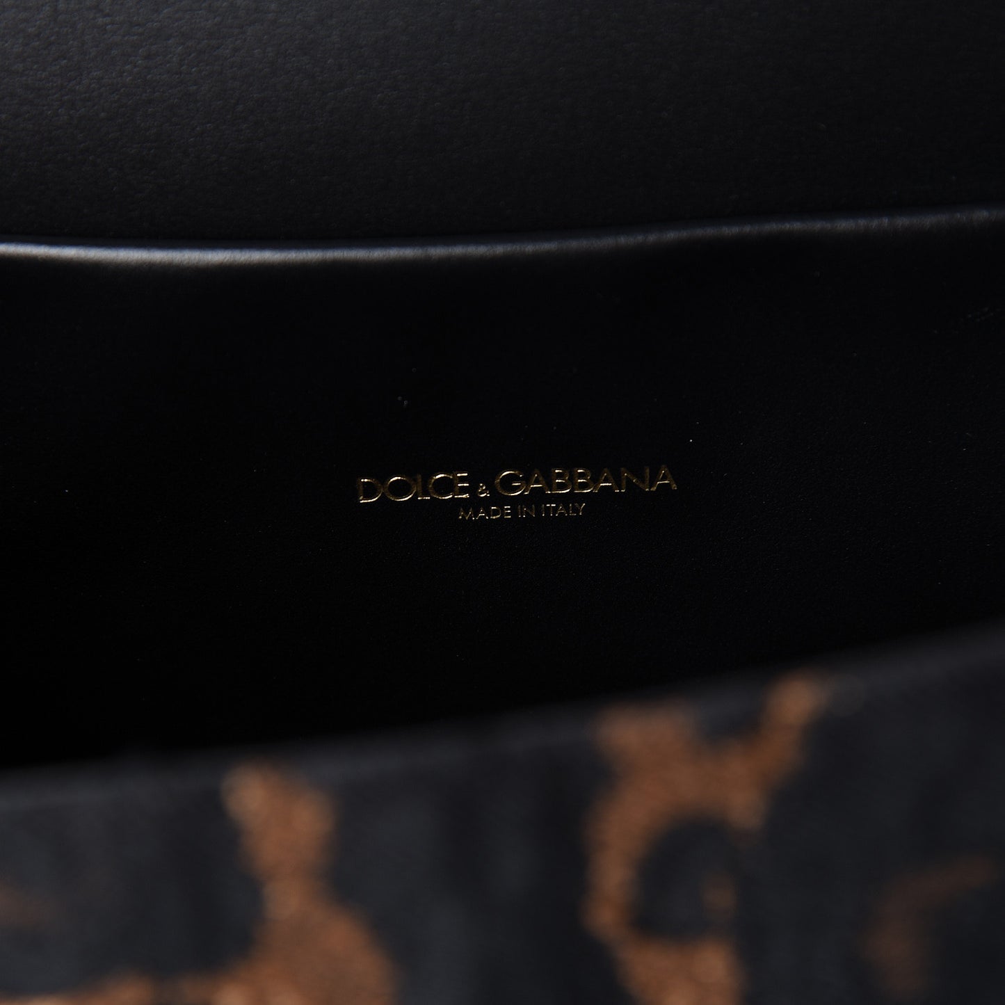 Jacquard Leopard Print Medium Devotion Crossbody Bag Black