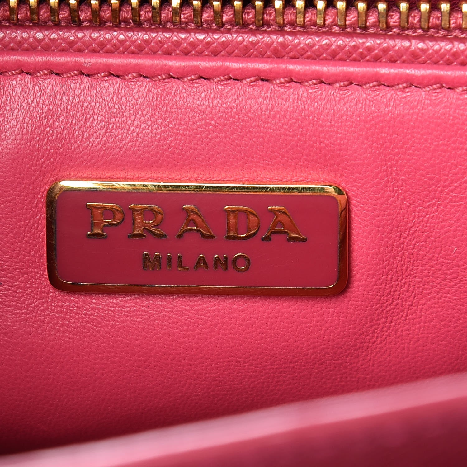 Prada Saffiano Lux Crossbody Peonia 6 of 12