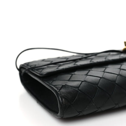 Bottega Veneta Nappa Intrecciato Long Andiamo Top Handle Clutch Black 8 of 9