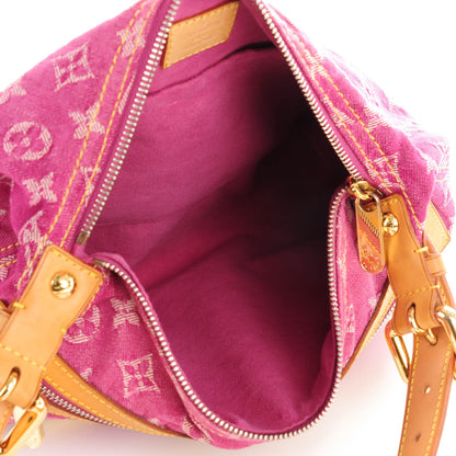 Louis Vuitton Denim Baggy PM Fuchsia 5 of 6