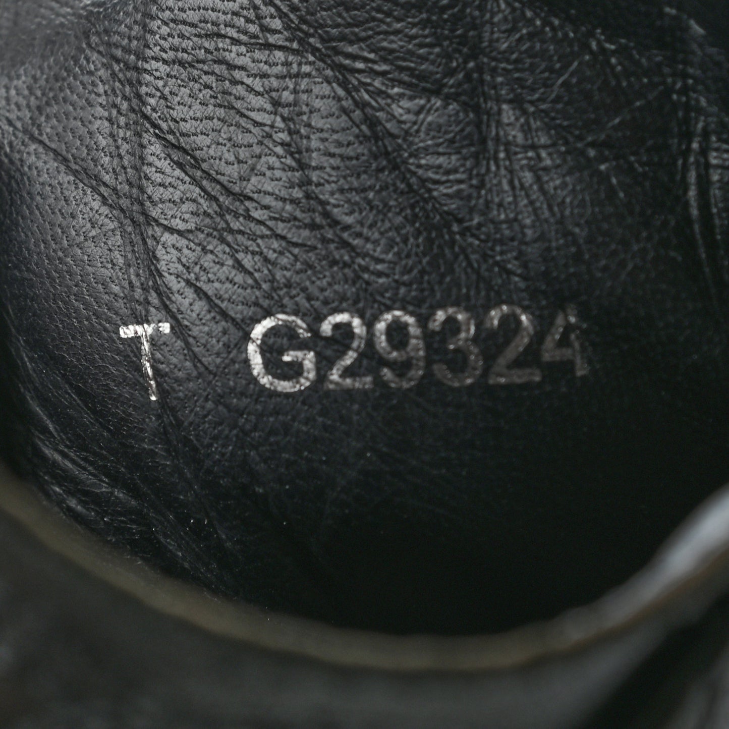 Calfskin Quilted Lace Up Combat Boots 40 Black
