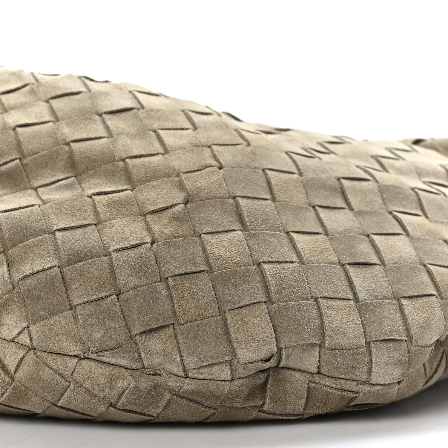 Bottega Veneta Suede Calfskin Intrecciato Teen Jodie Hobo Taupe 8 of 8