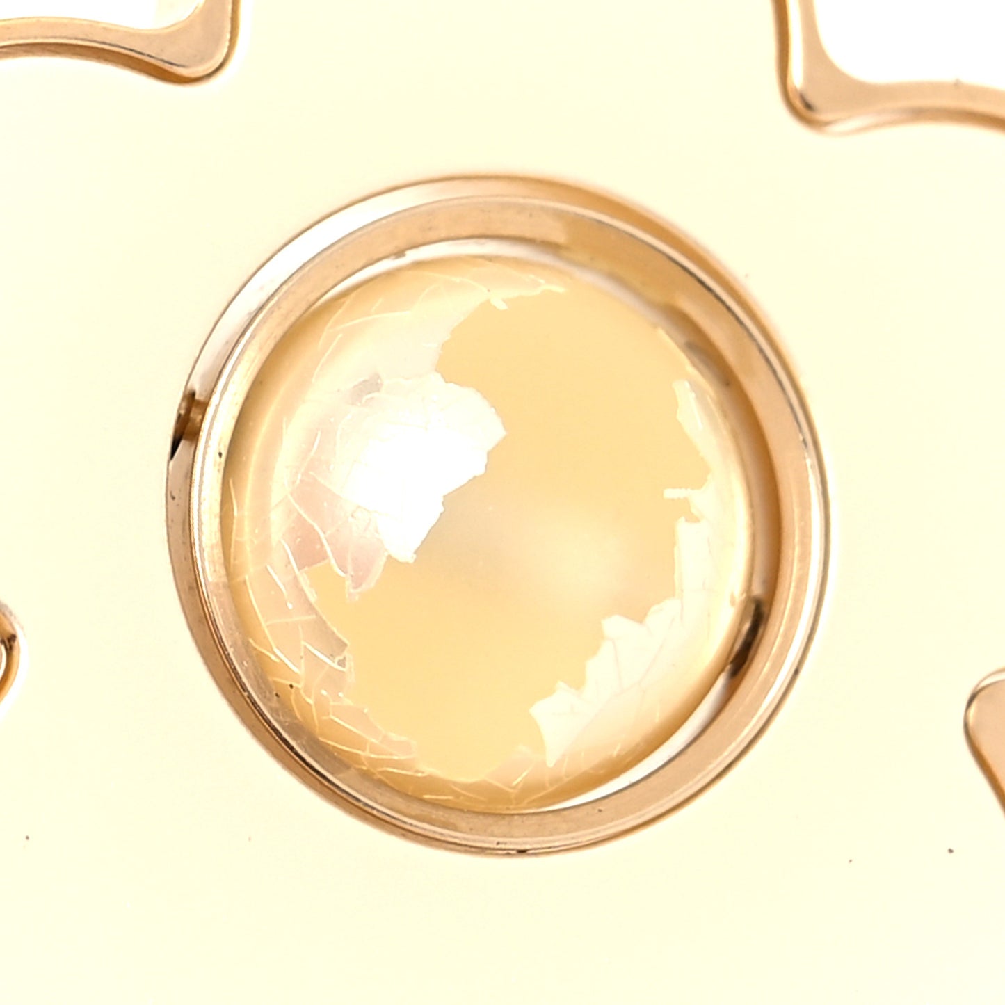 Pearl CC Camellia Earrings Gold