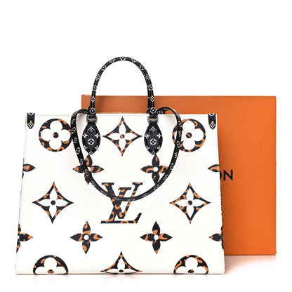 Louis Vuitton Monogram Giant Jungle Onthego GM Ivory 10 of 10