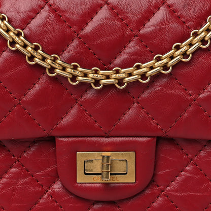 Chanel Aged Calfskin Quilted 2.55 Reissue Mini Flap Red 8 of 11