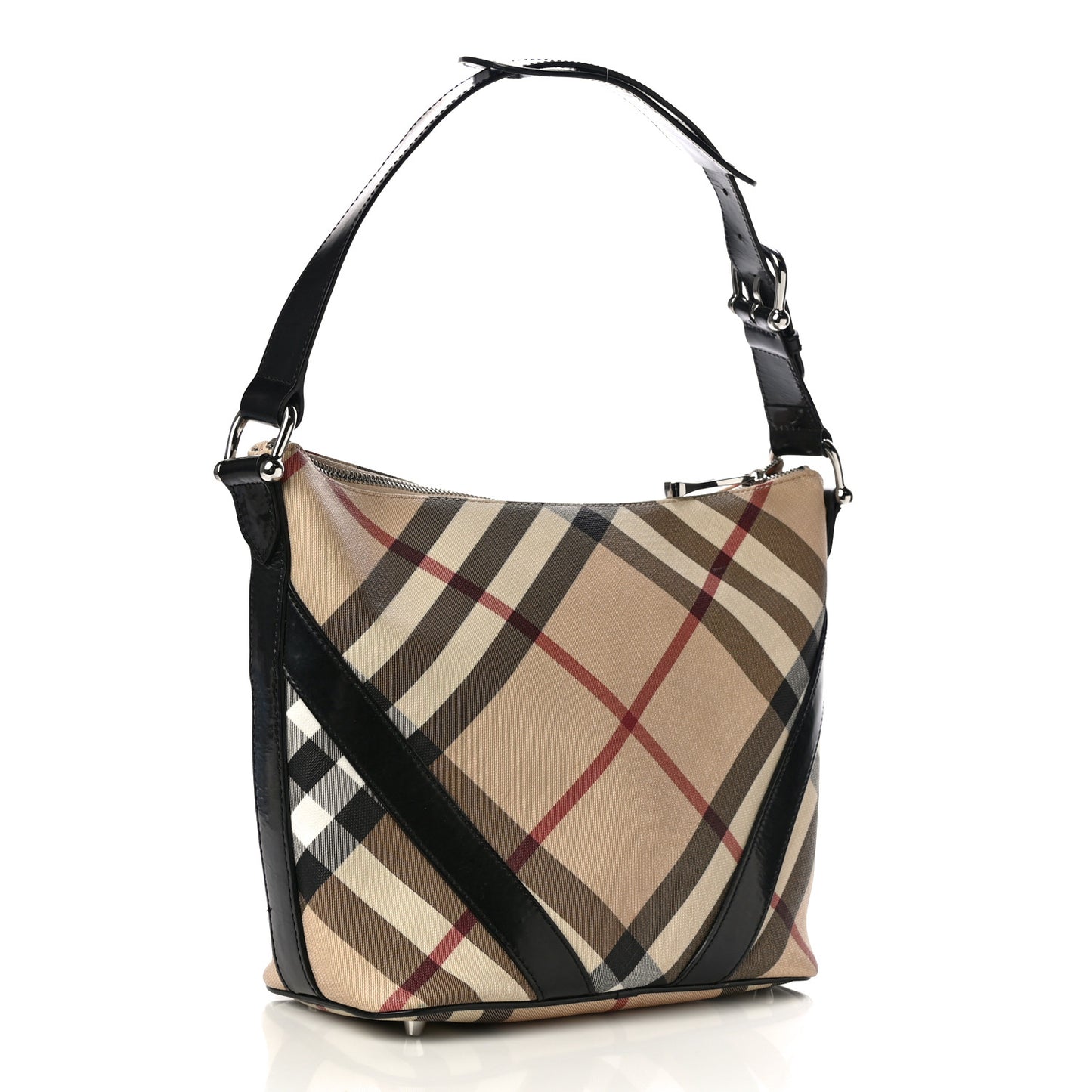 Supernova Check Buckle Hobo Black