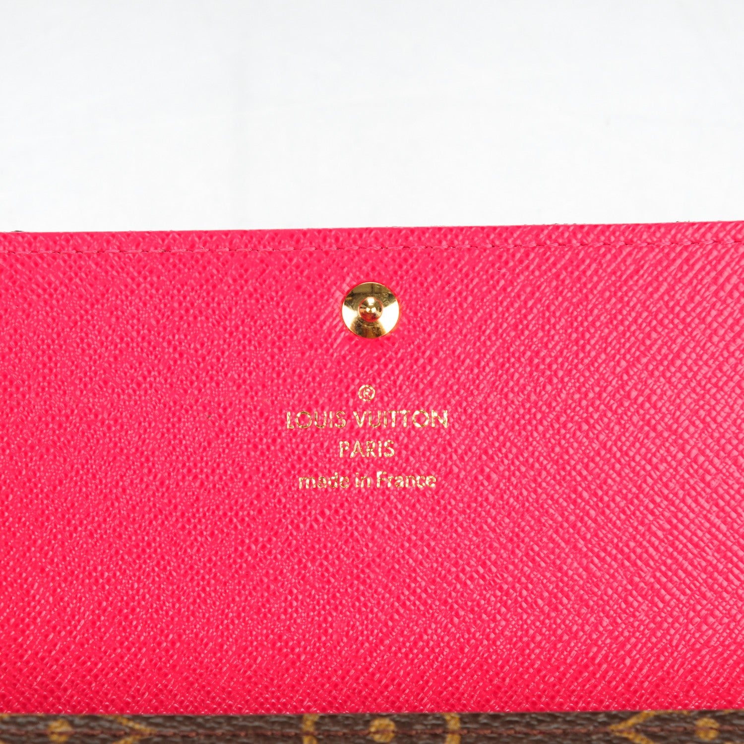 Louis Vuitton Monogram My LV Heritage Sarah Wallet Fuchsia Orange 5 of 7