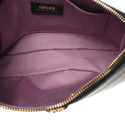Versace Grained Calfskin Medusa Shoulder Bag Black 5 of 9