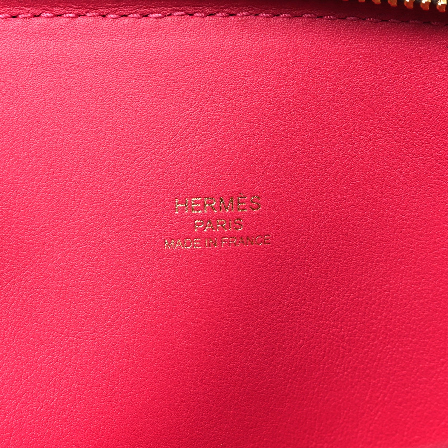 Hermes Evercolor Verso 1923 Bolide 25 Rouge Sellier Framboise 6 of 11