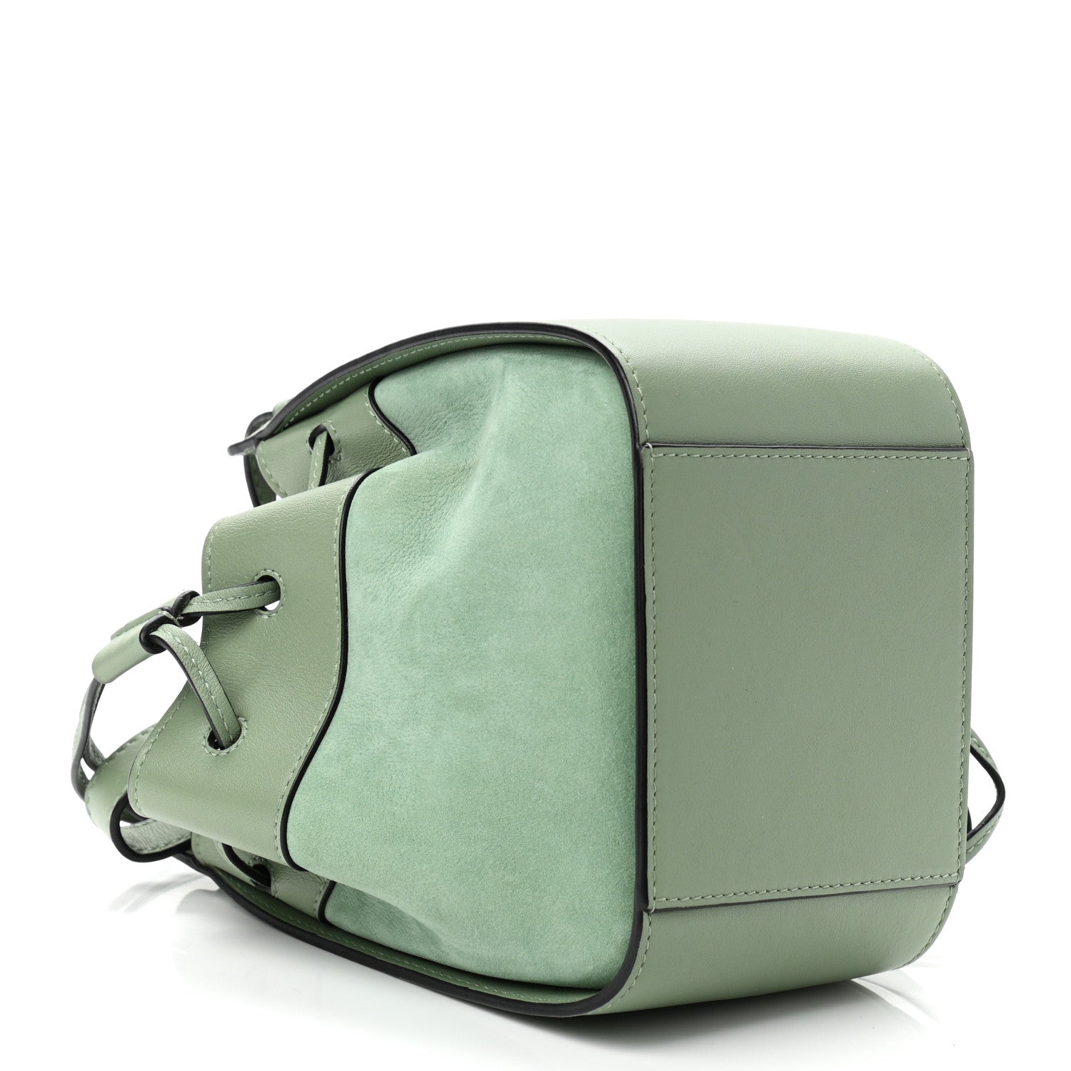 Loewe Calfskin Nubuck Mini Hammock Shoulder Bag Light Green 4 of 10