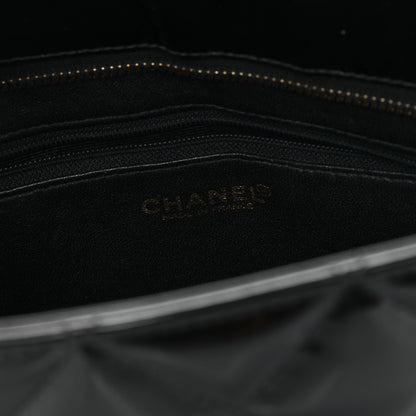 Chanel Patent Medallion Tote Black 6 of 12
