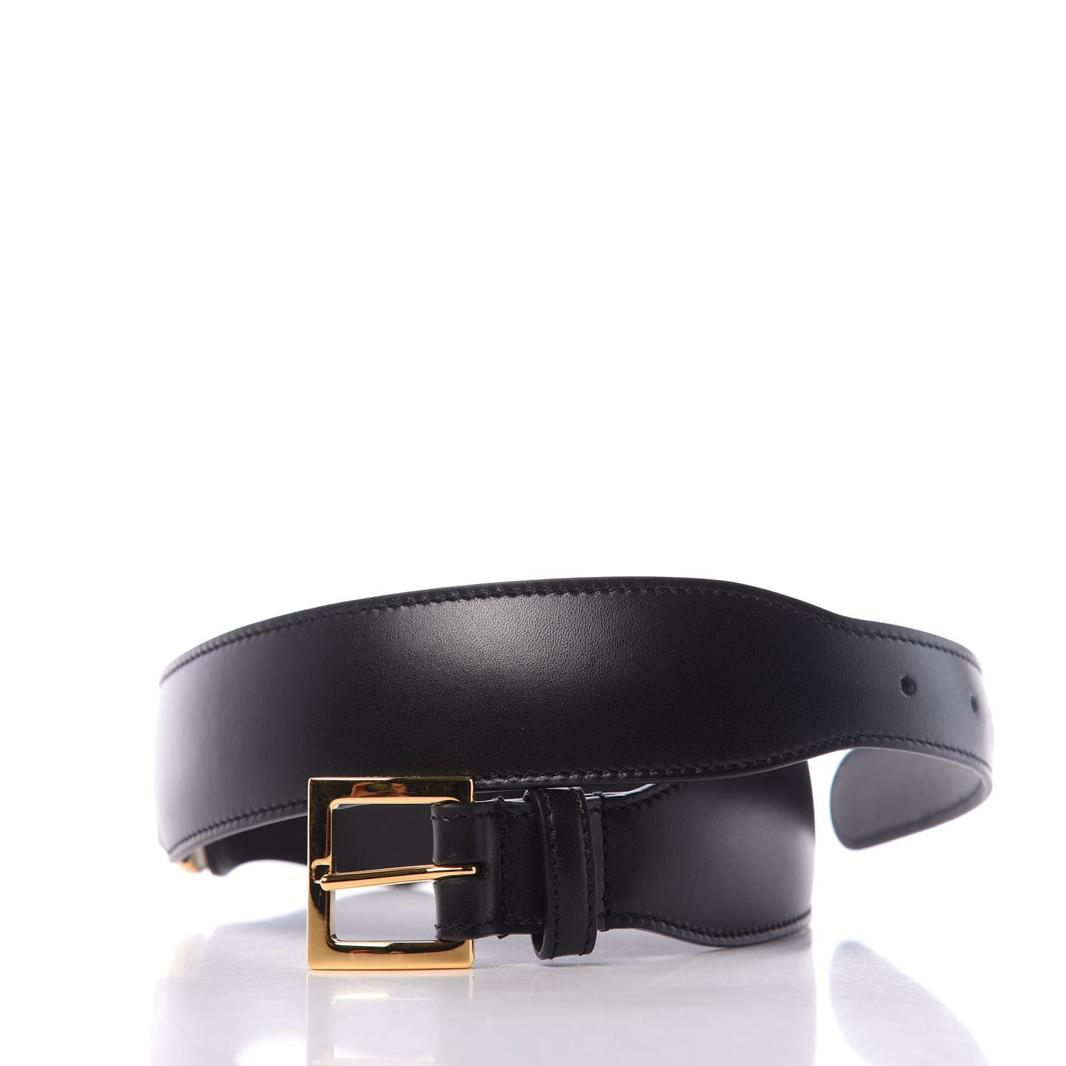 Gucci Efesto Leather Horsebit 25mm Belt 60 24 Black 6 of 7