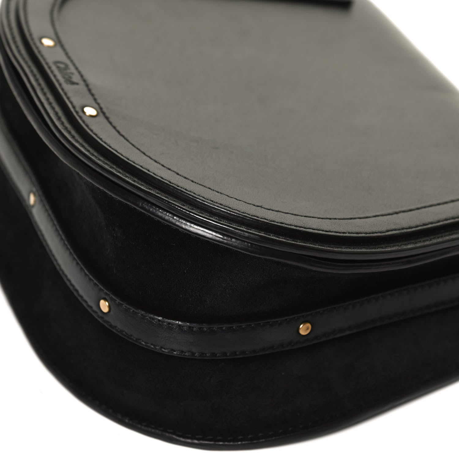 Chloe Calfskin Small Nile Bracelet Bag Black 12 of 13