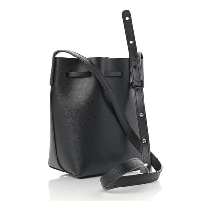 Mansur Gavriel Saffiano Mini Mini Bucket Bag Black 3 of 9