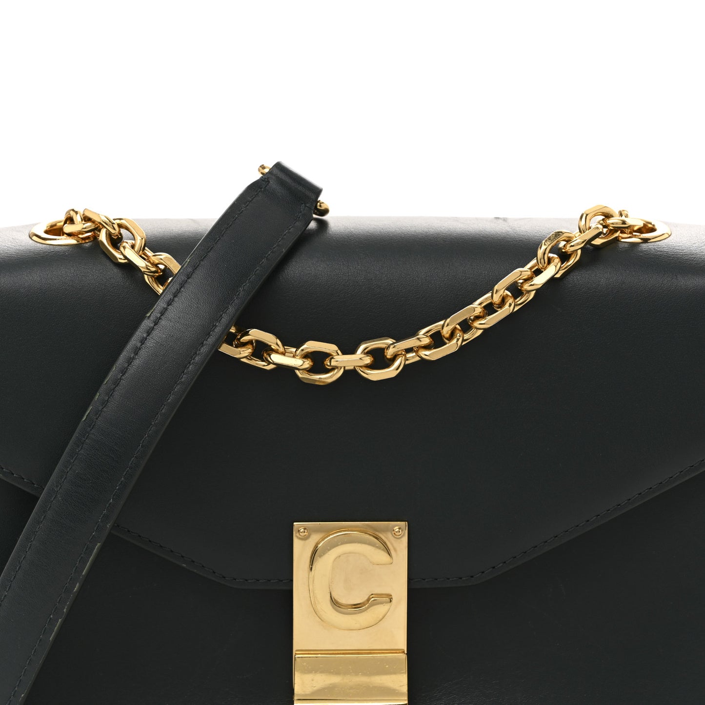 Shiny Calfskin Medium C Bag Amazone