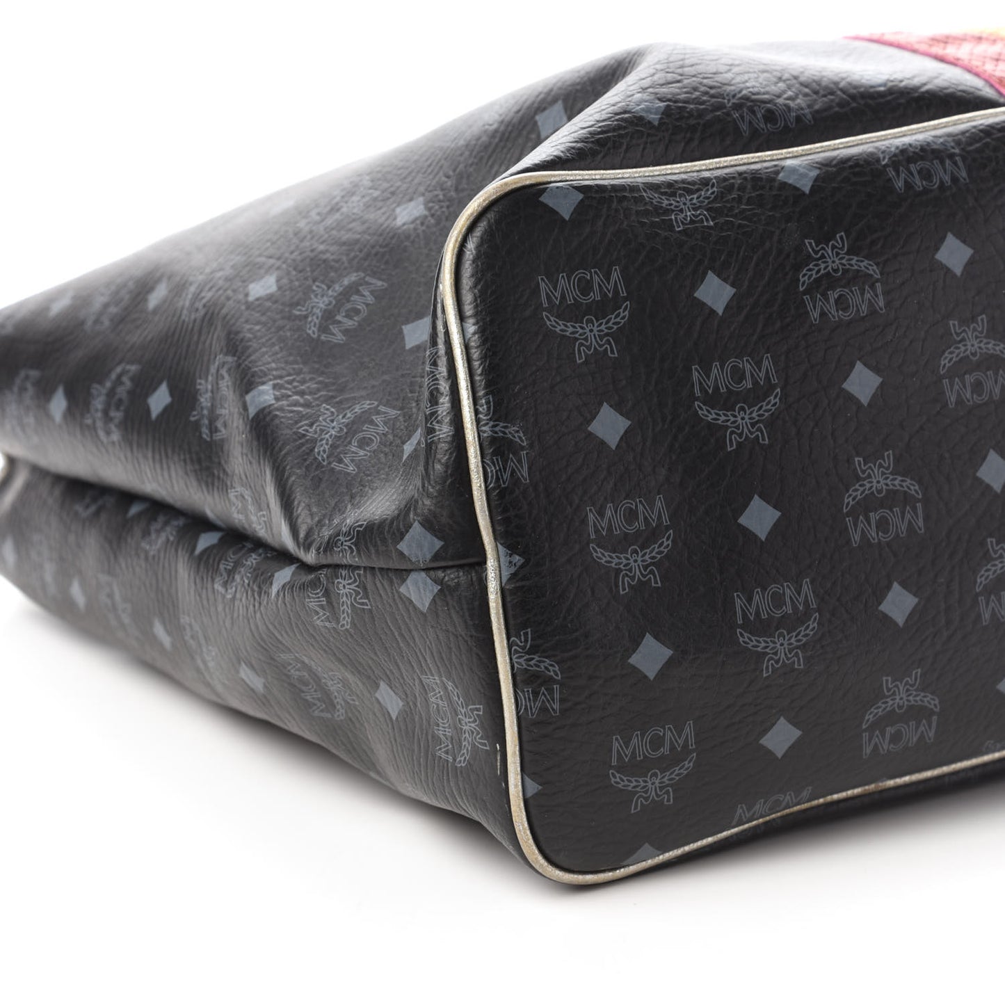 Visetos Striped Munich Lion Tote Black