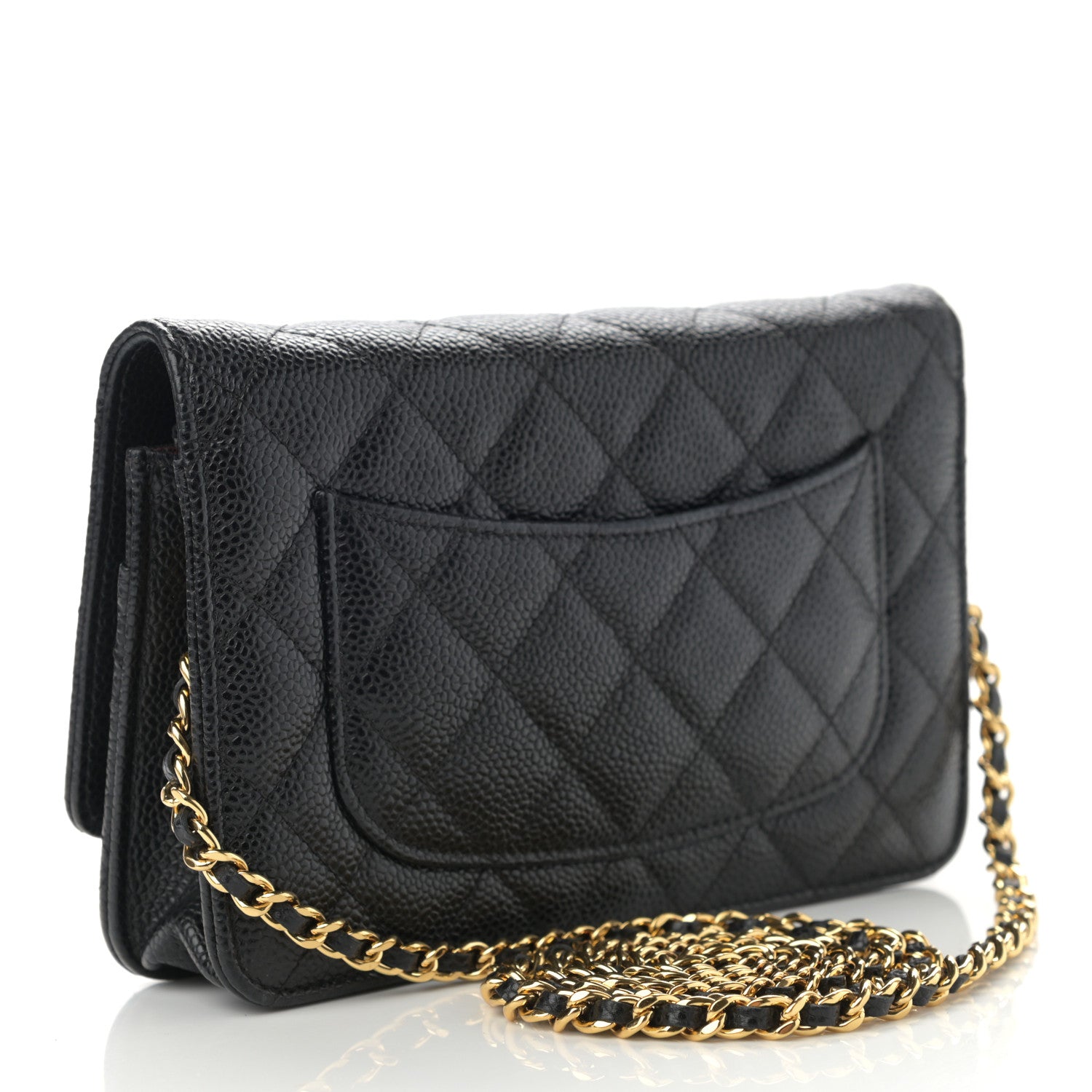 Chanel Caviar Quilted Wallet On Chain WOC Black 3 of 12