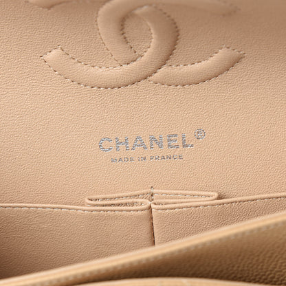 Chanel Caviar Quilted Medium Double Flap Beige Clair 6 of 10